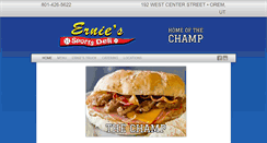 Desktop Screenshot of erniessportsdeli.com